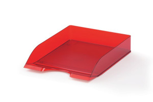 Półka na dokumenty Durable Basic przezroczysta czerwona