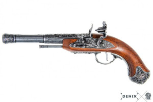 Replika Leworęczny Pistolet Skałkowy Denix Model 1296 G