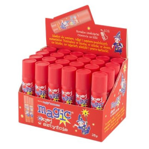 Klej Magic, sztyft 20g, display 24 szt.