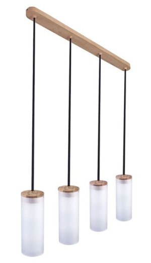 Czarna nowoczesna lampa wisząca nad wyspę - S239-Pavla