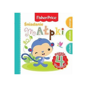 Fisher Price. Puzzle 4 el. Śniadanie małpki