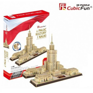 Puzzle 3D 144 el. Pałac Kultury i Nauki. Zestaw XL
