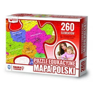Puzzle 260 el. Mapa polski Zachem
