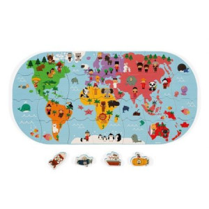 Puzzle do kąpieli Mapa świata 28 elementów 3+