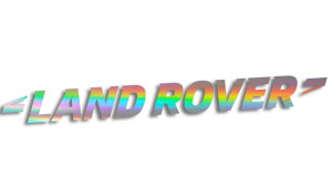 Wycinana naklejka LAND ROVER holograficzna