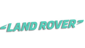 Wycinana naklejka LAND ROVER miętowa