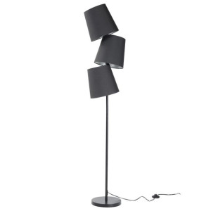 Lampa podłogowa metalowa czarna RIO GRANDE