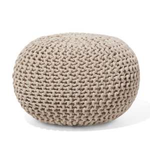 Puf 40 x 25 cm beżowy CONRAD