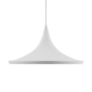 Lampa wisząca metalowa biała YAMUNA