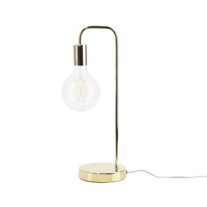 Lampa stołowa metalowa złota SAVENA