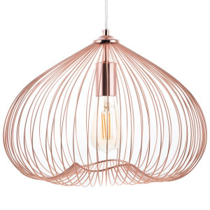 Lampa wisząca metalowa miedziana TORDINO