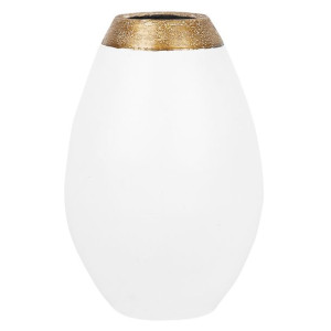 Wazon dekoracyjny ceramiczny biały CORIA
