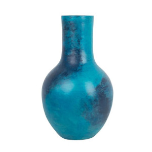 Wazon dekoracyjny ceramiczny niebieski BOSTRA