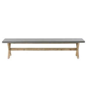 Ławka ogrodowa 200 cm betonowa szara OLBIA