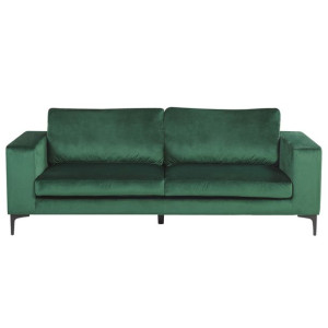 Sofa 3-osobowa welurowa zielona VADSTENA