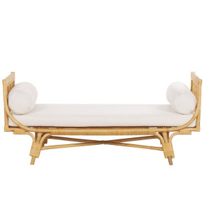 Ławka rattanowa beżowa BALLAO