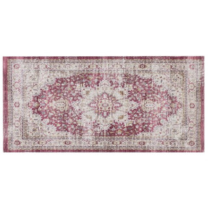 Dywan 80 x 150 cm czerwono-beżowy ARHAVI