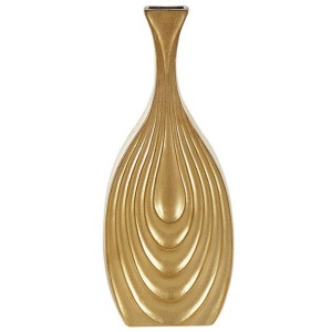 Wazon dekoracyjny ceramiczny 39 cm złoty THAPSUS
