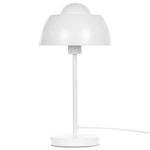 Lampa stołowa metalowa biała SENETTE