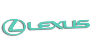 Wycinana naklejka LEXUS miętowa