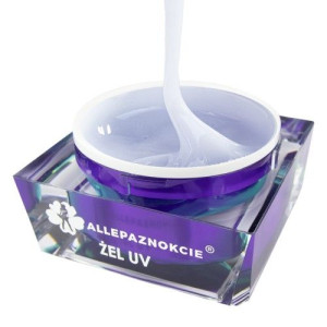 Allepaznokcie Żel Do Paznokci Budujący  Jelly Pearl White Glitter 5G