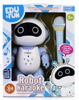 Robot karaoke mikrofon głośnik bluetooth led usb