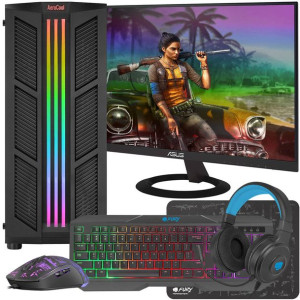 Komputer Pc Prime 4500/6500/p16/m512 Windows 10 Pro Pl + Monitor + Akcesori