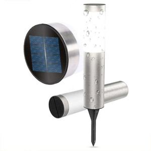 Lampa Solarna Ogrodowa Fdtwlv Zewnętrzna Solar Lamp 56cm Inox