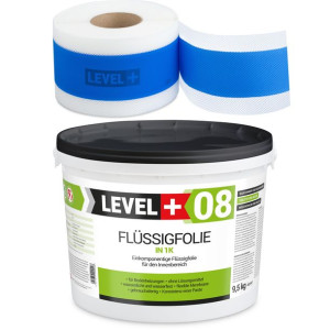 Hydroizolacja Zestaw Folia w płynie 9,5kg Taśma 10m Łazienka Prysznic