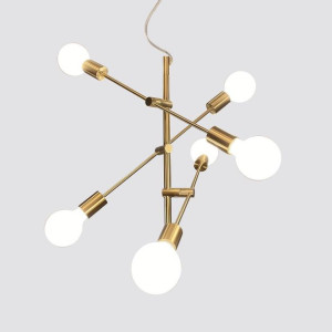 Lampa wisząca Serpo PND-0188-6-BRS mosiężny ? Italux
