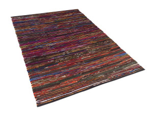 Dywany 160 x 230 cm wielokolorowy czarny BARTIN