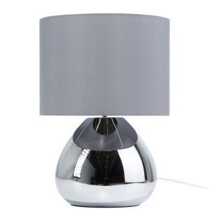 Lampka nocna metalowa szara RONAVA