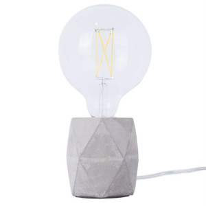 Lampa stołowa betonowa szara BESAYA