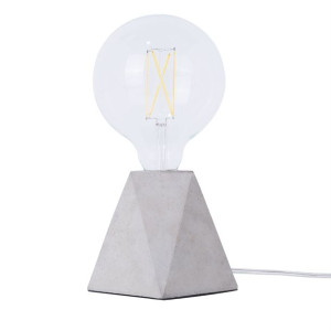 Lampa stołowa betonowa szara SAJA