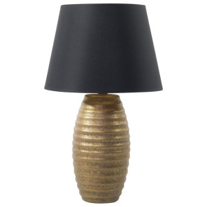 Lampka nocna porcelanowa złota EBRO