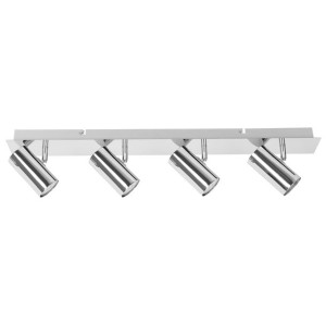 Lampa sufitowa 4-punktowa metalowa srebrna ROSETTA