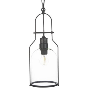 Lampa wisząca metalowa czarna BASHILO