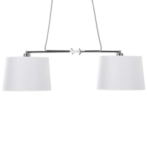 Lampa wisząca 2-punktowa biała FUCINO