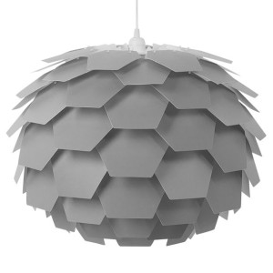 Lampa wisząca szara SEGRE duża