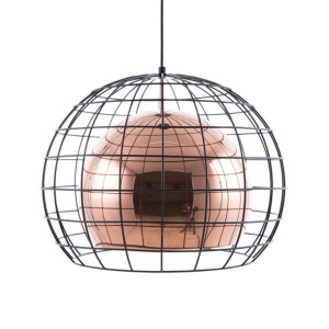 Lampa wisząca metalowa miedziana LIRI