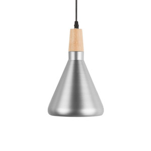 Lampa wisząca metalowa srebrna ARDA