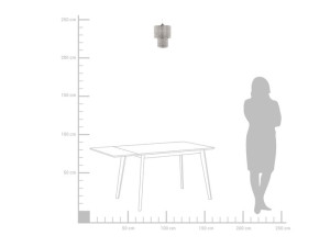 Lampa wisząca metalowa srebrna OSUN
