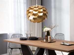 Lampa wisząca złota SEGRE duża