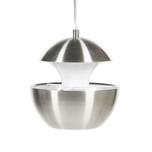 Lampa wisząca metalowa srebrna BOJANA