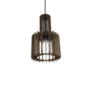 Lampa wisząca ciemne drewno NIARI