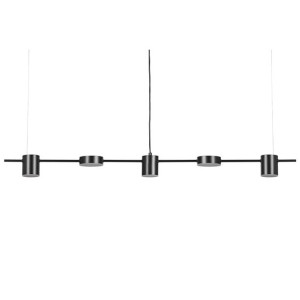 Lampa wisząca LED 5-punktowa metalowa czarna SESTR