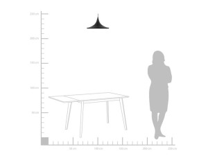 Lampa wisząca metalowa czarna YAMUNA