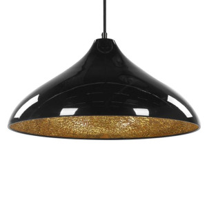 Lampa wisząca metalowa czarna ISKAR
