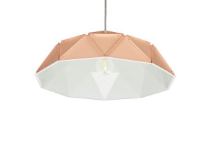 Lampa wisząca metalowa różowa SENIA