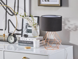 Lampka nocna metalowa miedziana MARONI
